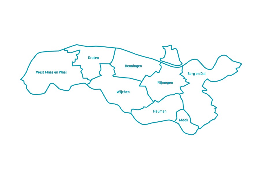 ZZG Kaartje Werkgebied Blauw